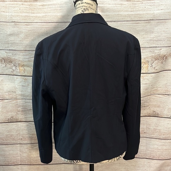 Lafayette 148 NY Blazer Wool Blend Size 12 Black - Picture 5 of 9